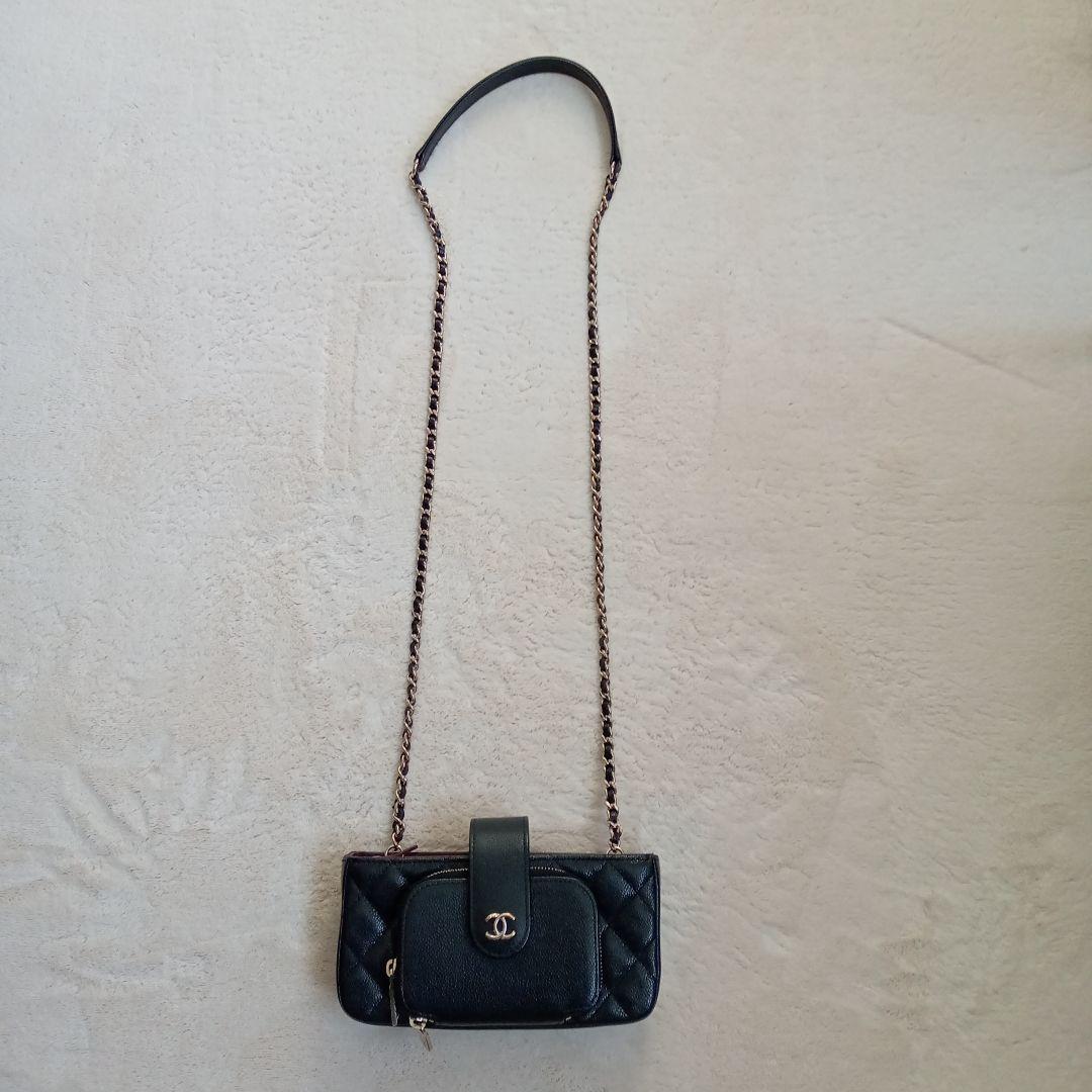 AK プロフ必読様専用☆シャネル希少レア スマホショルダー ウォレット