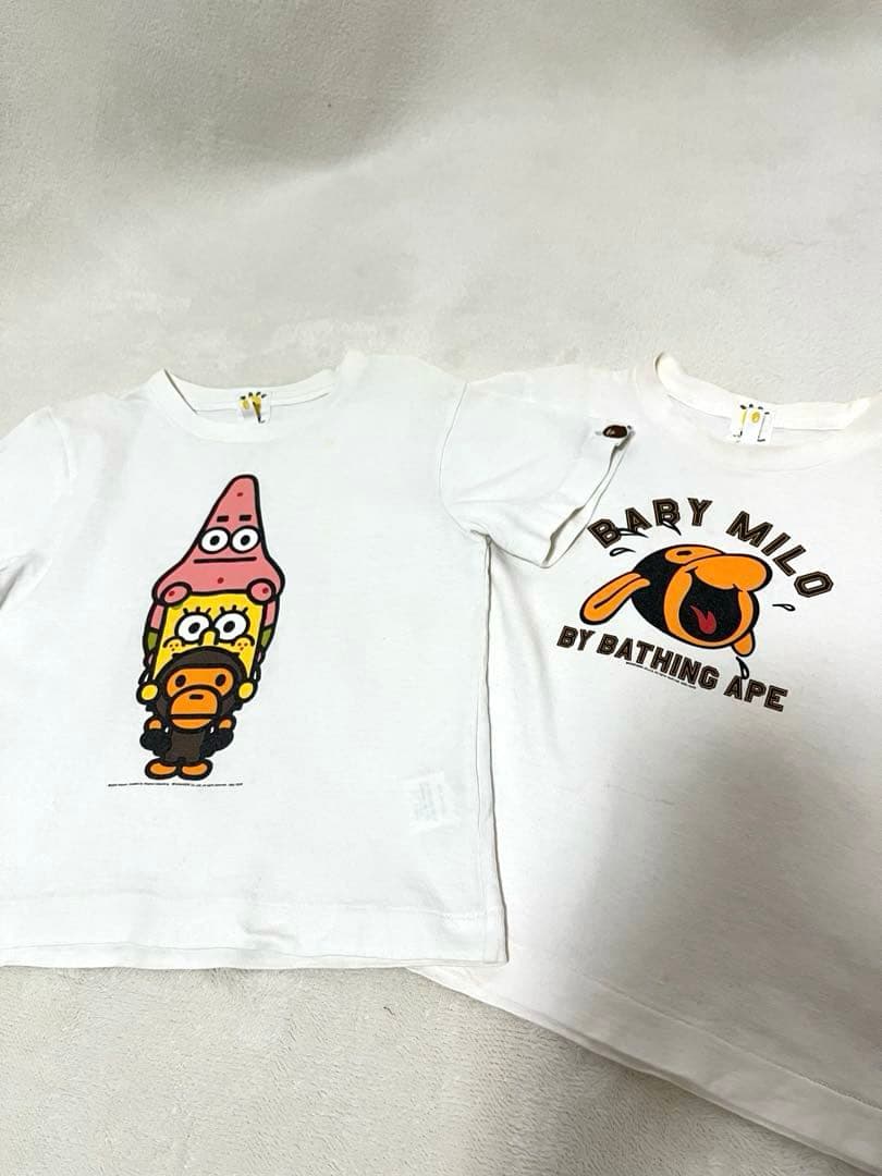 BAPE KIDS ベイプキッズ A BATHING APE 半袖Tシャツ　2枚 A BATHING APE® Kids Milogram Friends Tee | Bape official website