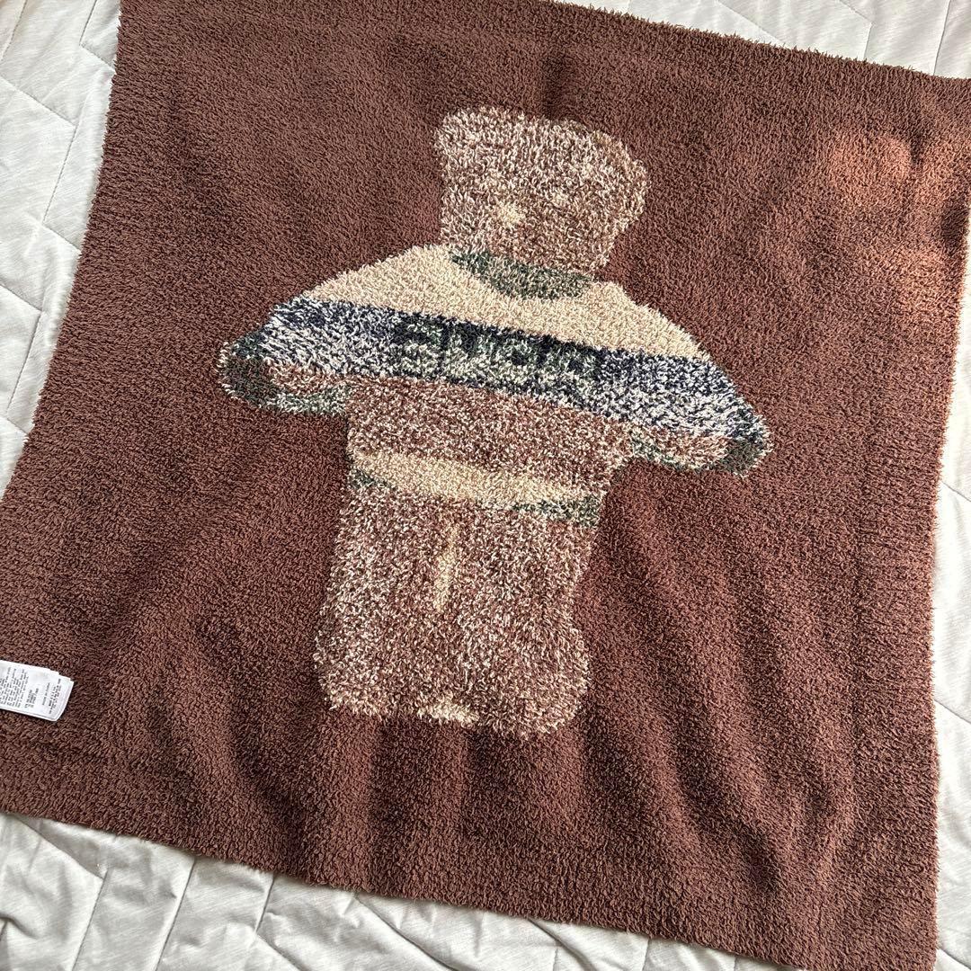 ジェラートピケ 】美品 ジェラピケ ブランケット 膝掛け テディベア