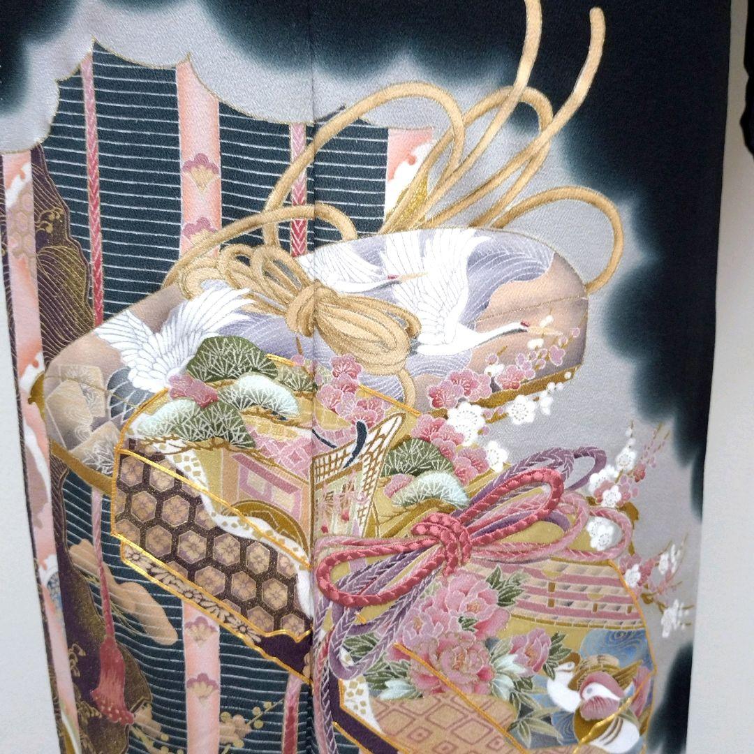714 半額セール 正絹 友禅 作家もの 黒留袖 5点フルセット - メルカリ