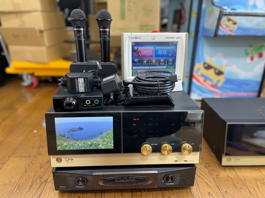 業務用カラオケセット家庭向け仕様　UGAネクスト Yahoo!オークション - 家庭用カラオケ uga nextセット