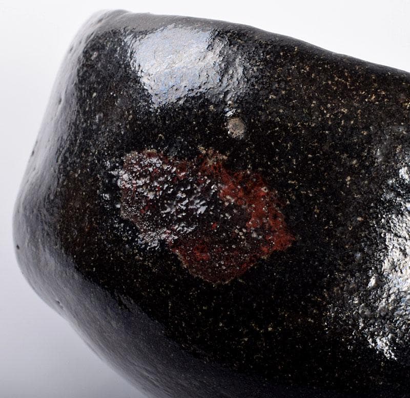 茶道具 長入作 黒楽茶碗 十二代楽吉左衛門弘入極め箱二重箱 F R4243