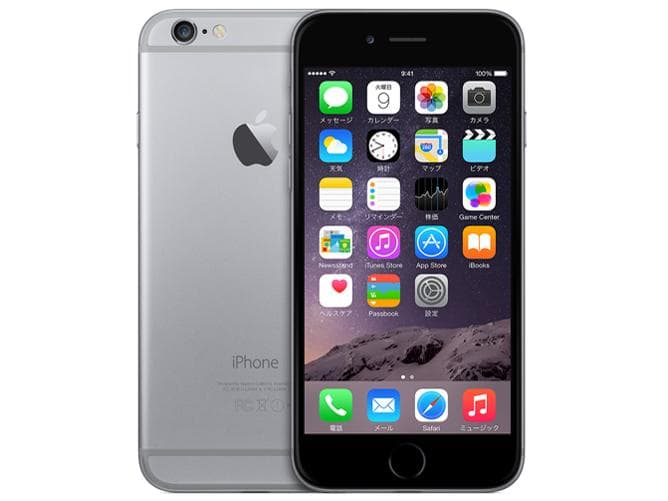 docomo iPhone 6 Silver - 極上状態 99% バッテリー ムスビー｜○ハピネスネット iPhone6 16GB シルバー バッテリー100