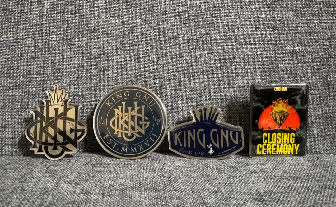 本日限定値下げ中　King Gnu FC限定ガチャ Stainless Pins King Gnu FC限定 ガチャ ピンバッジ ライブグッズ｜Yahoo!フリマ（旧