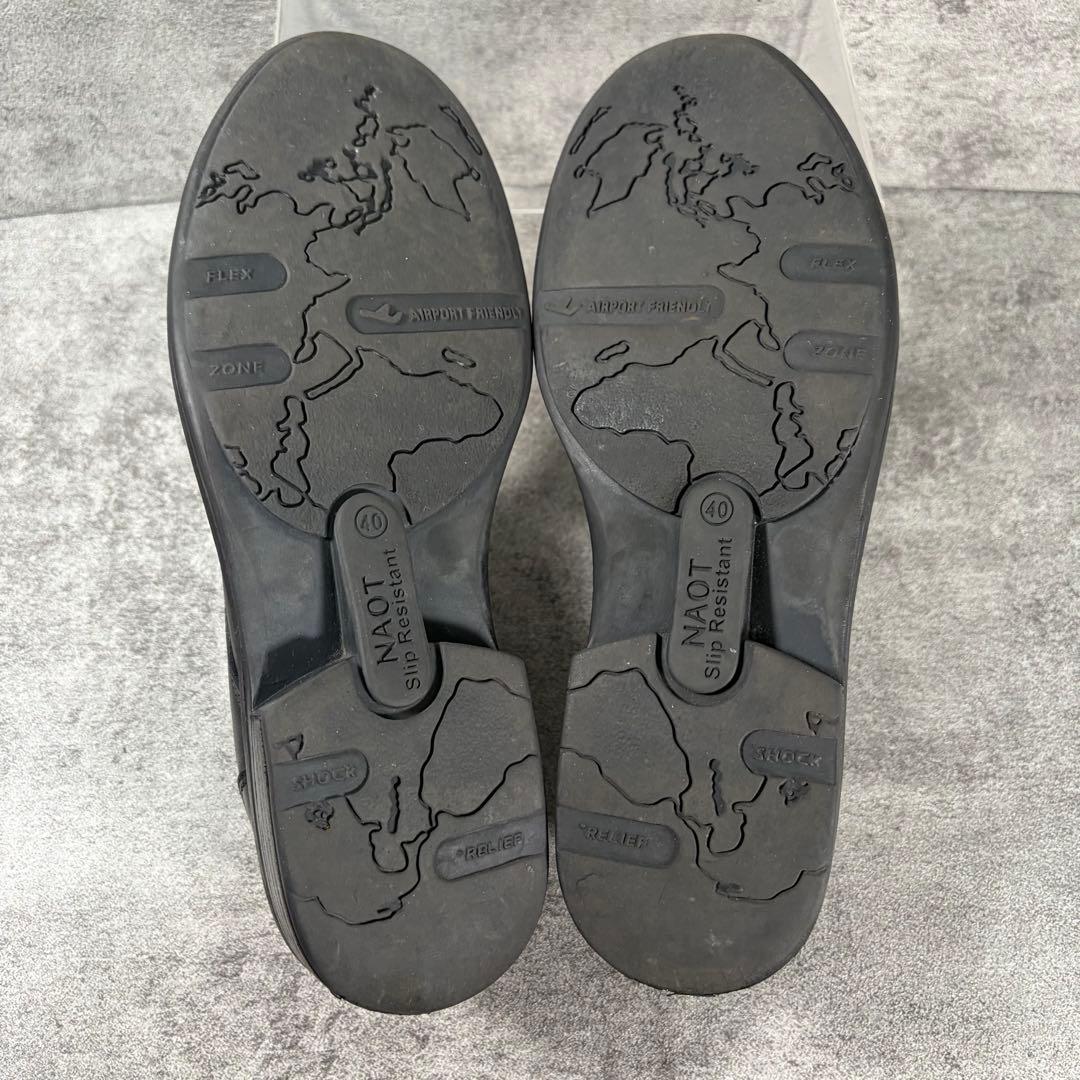 美品　NAOTO ナオト　プレーントゥ　ビジネスシューズ　レザー　ブラック