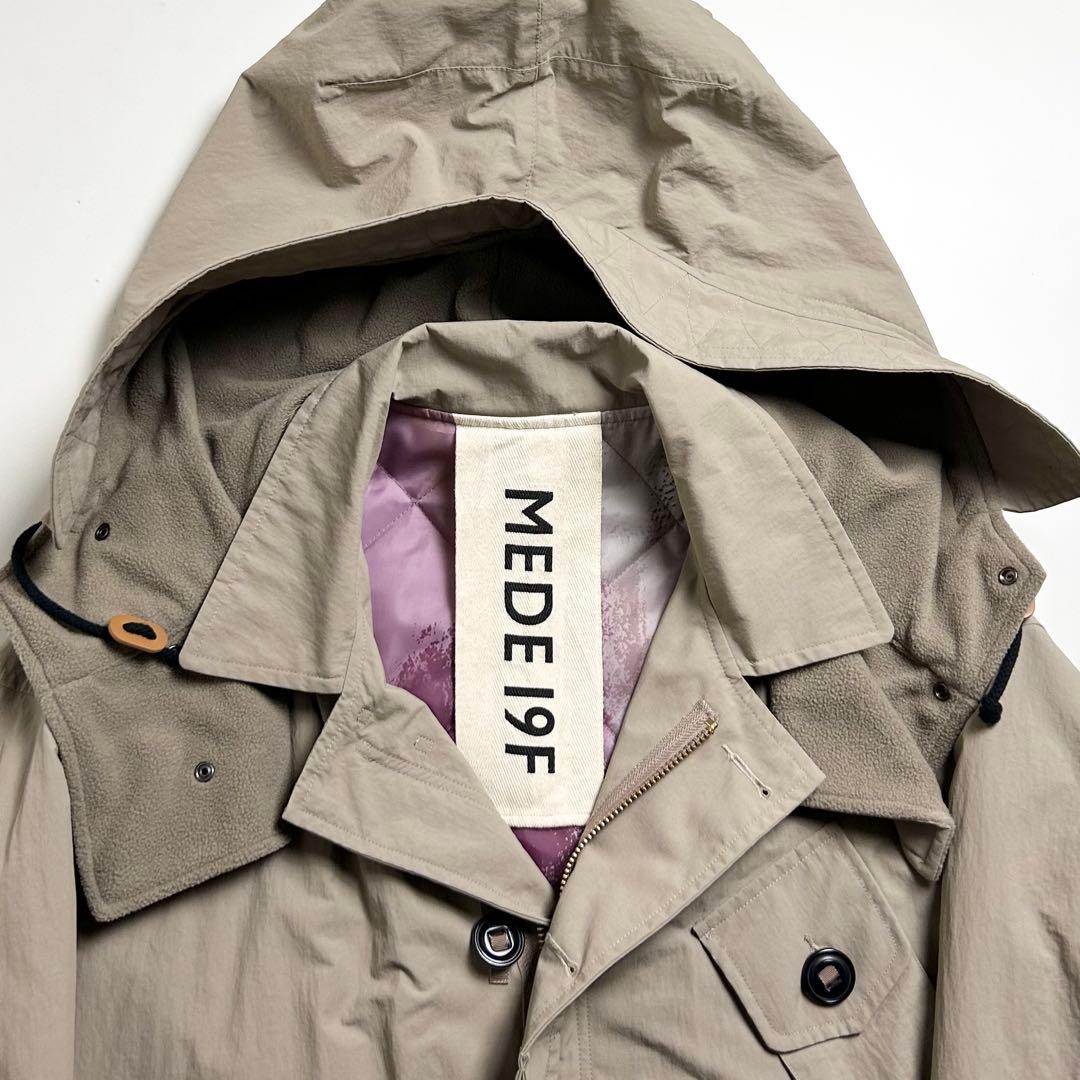 極美品】MEDE19F/フェリシモ/カナディアンモッズコート/中綿/フリース