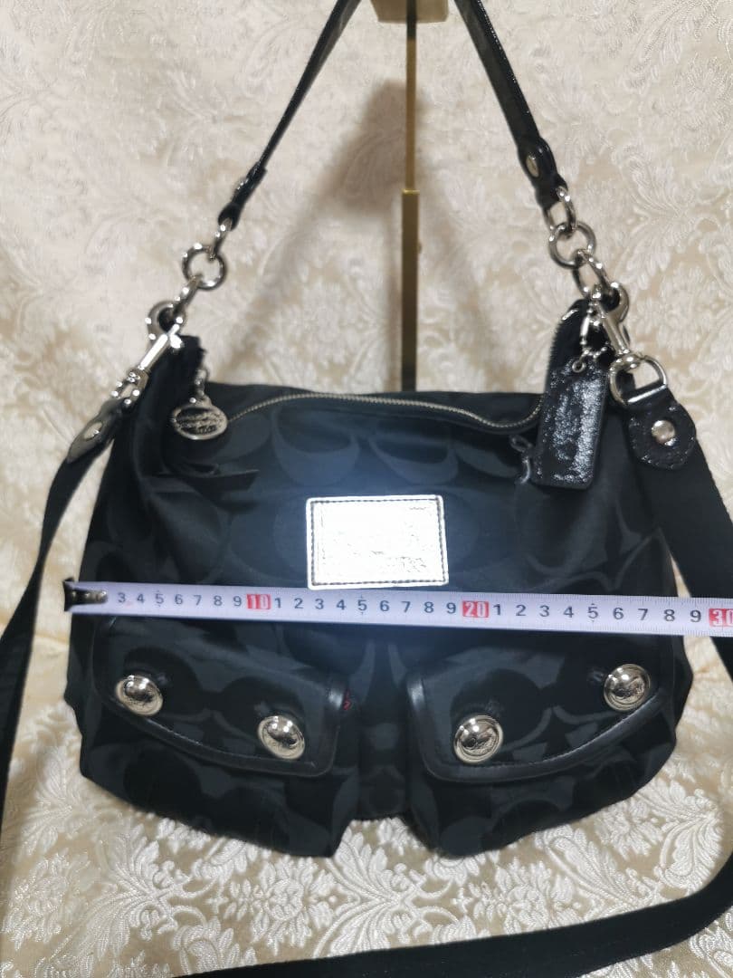 美品 COACH ショルダーバッグ poppy 2way 大容量 16495 - メルカリ