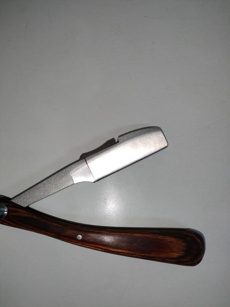 うみ吉様専用 FEATHER レザー ホルダー フェザー 木柄 木製 理容 美容