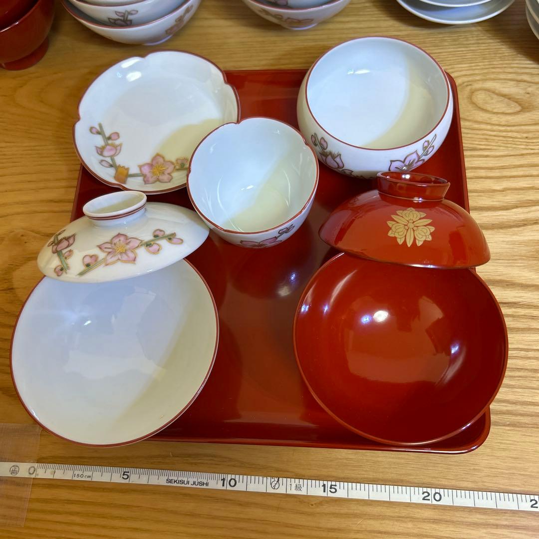 雛祭り お膳 雛道具 田中屋 陶器 桐箱付き