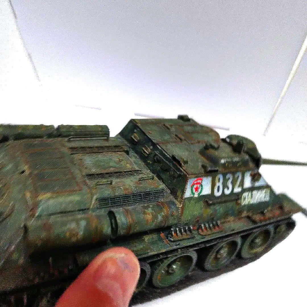 塗装済み完成品〛タミヤ 1/35 ソビエトタンク SU85駆逐戦車 - その他通販