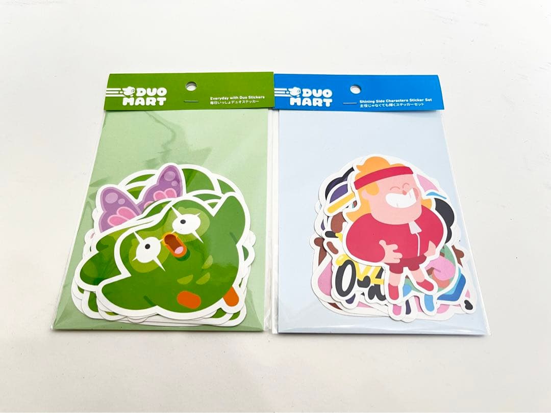 デュオリンゴ】デュオ＆リリーぬいぐるみ ケース ステッカー袋