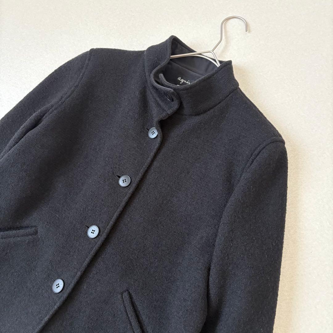 アニエスベー フランス製 ヴァージンウール ショートコート 2