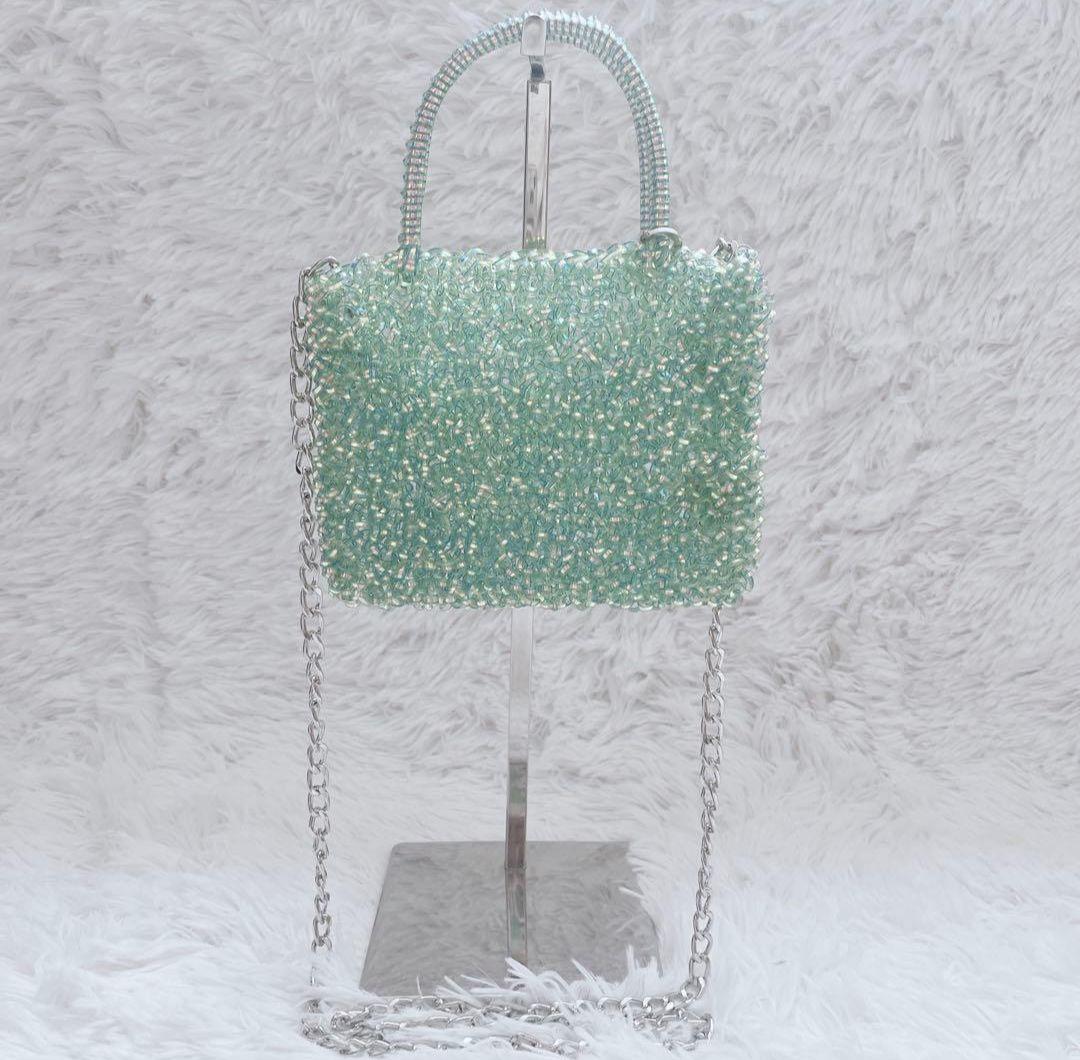 超希少カラー アンテプリマ スクエア ショルダーチェーン オーロラ