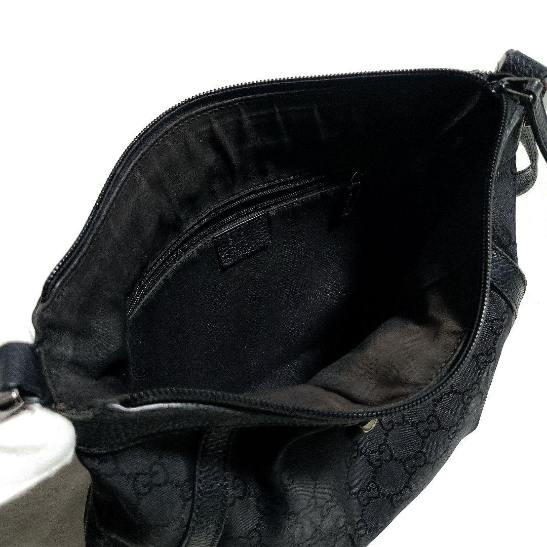 GUCCI ショルダーバッグ 肩掛け GGキャンバス アビー 265691 黒 - メルカリ