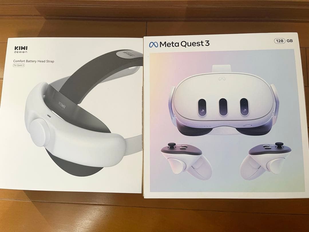 Meta Quest 3 128GB + kiwi バッテリーヘッドストラップ - メルカリ