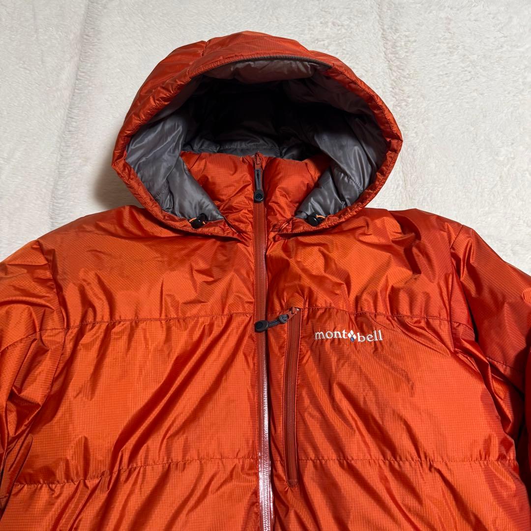美品モンベル800FP GOREパーマフロストダウンパーカXL オレンジ - メルカリ