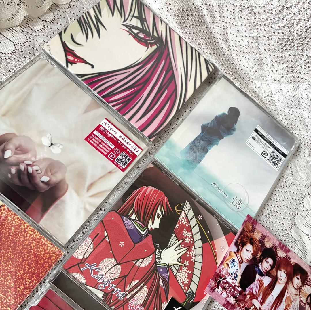 Kagrra,】非売品 直筆サイン ステッカー CD 7枚 神楽セットの通販はau