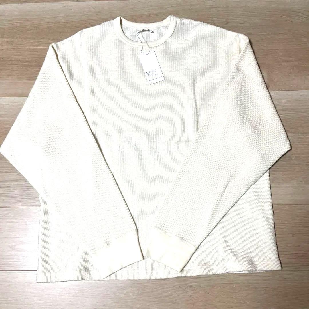 新品未使用品 AUBETT super140's 綿ウールワッフルオーバーサイズ