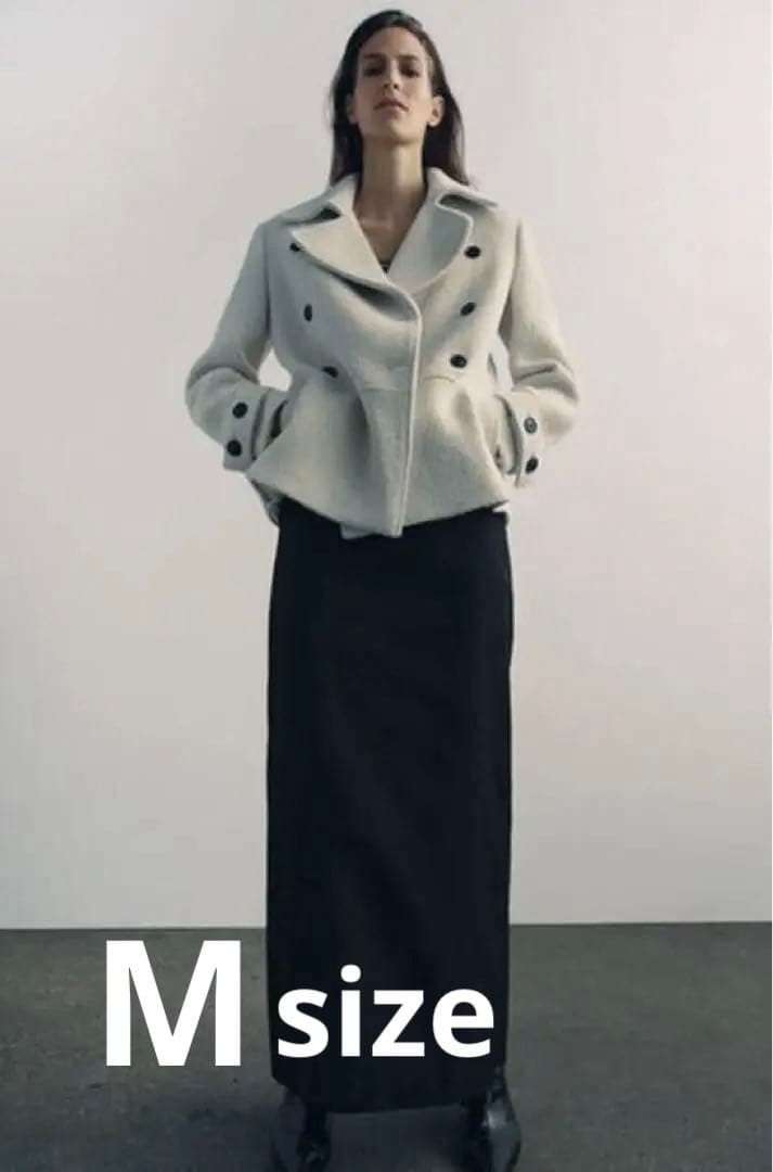 即完売】ZARA 24AW ウール混ブークレコート ZW COLLECTION - メルカリ