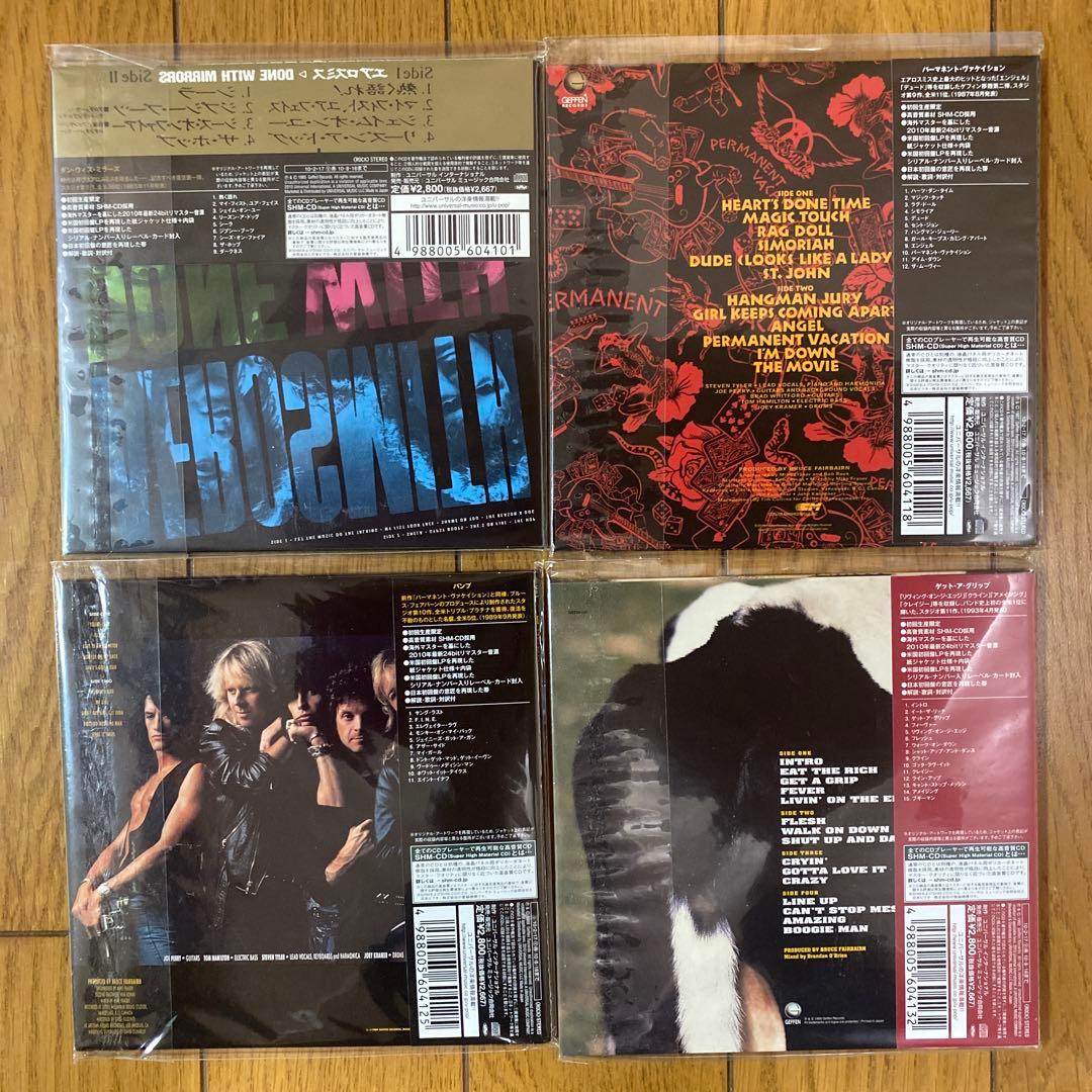AEROSMITH 紙ジャケ4枚セット SHM-CD仕様 2010年リマスター - メルカリ