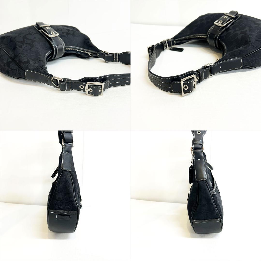 ☆ COACH コーチ ワンショルダー バッグ ホーボーバッグ シグネチャー