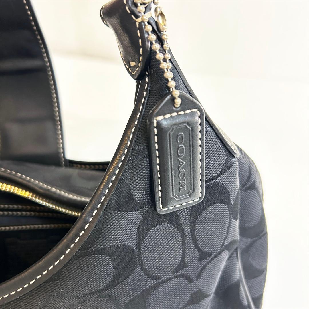 ☆ COACH コーチ ワンショルダー バッグ ホーボーバッグ シグネチャー