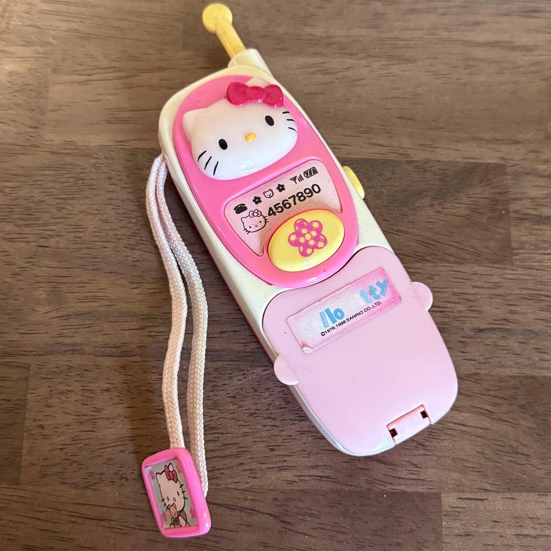 ハローキティ 携帯電話 ぴかりんコール 平成レトロ 当時品 レア - メルカリ