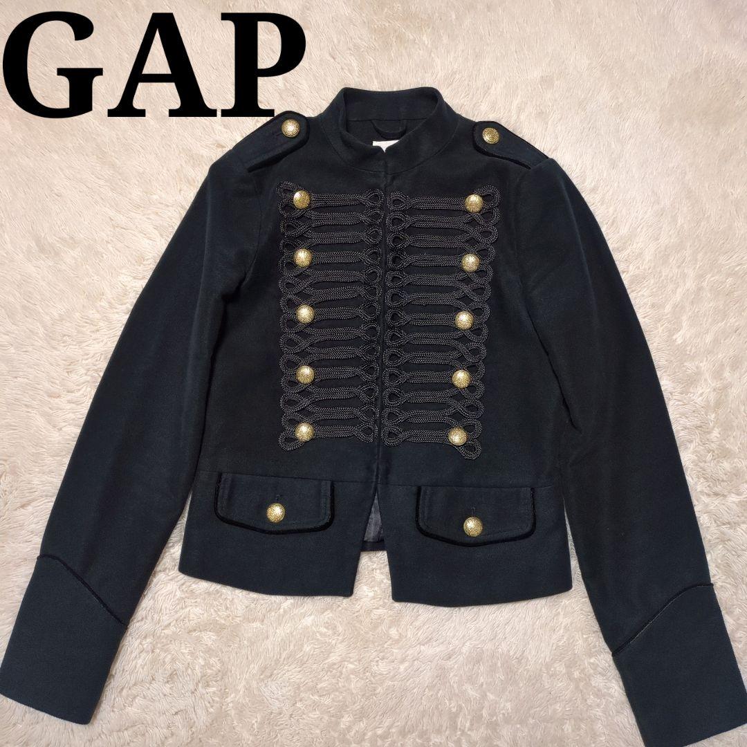 美品！GAP ナポレオンジャケット XS レディース 金ボタン ブラック