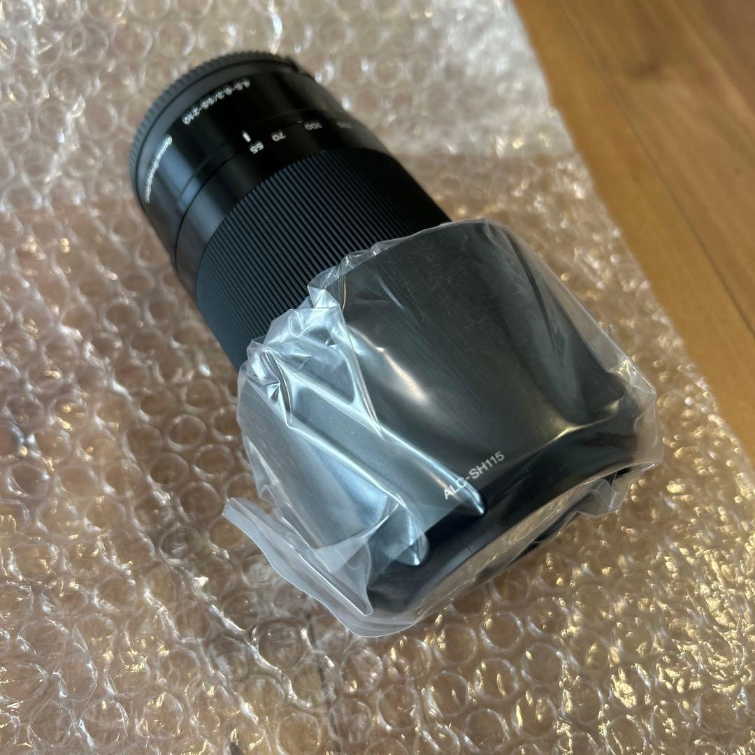新品未使用 E 55-210mm F4.5-6.3 OSS レンズ　黒　SONY