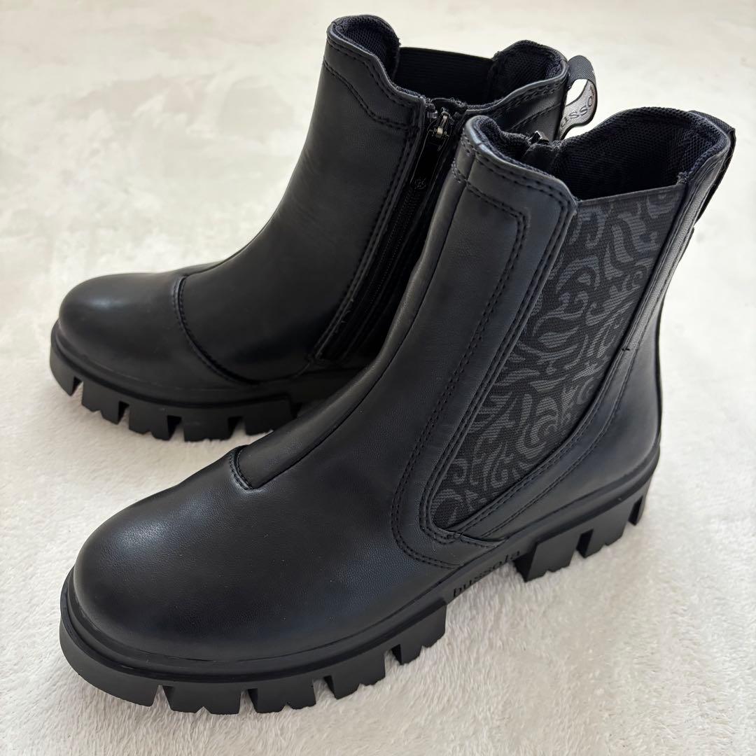 bussola 【ブソラ】ブラック サイドゴアブーツ size37 - メルカリ