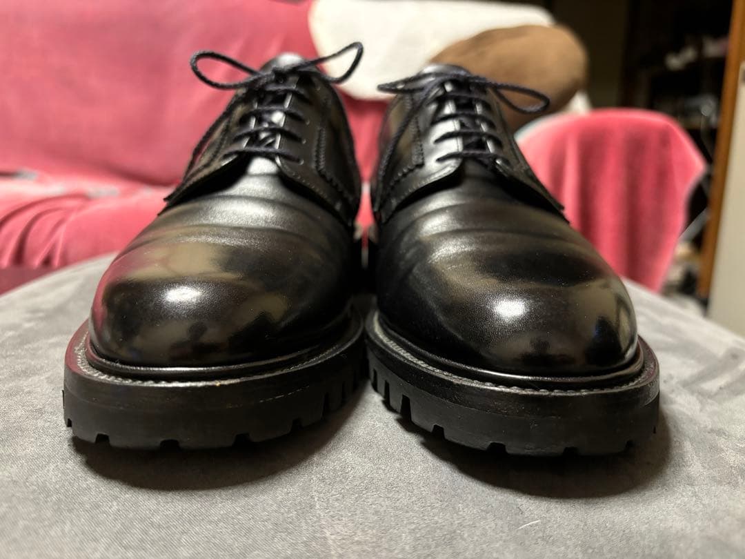 f*5様 J.M.WESTON プレーントゥ カーフ ブラック 8C　26cm