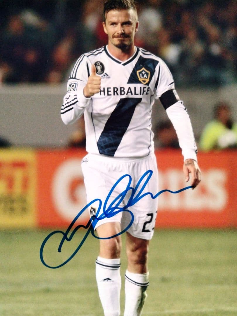 セール中…デビット・ベッカム直筆サイン入り超 特大写真…イングランド