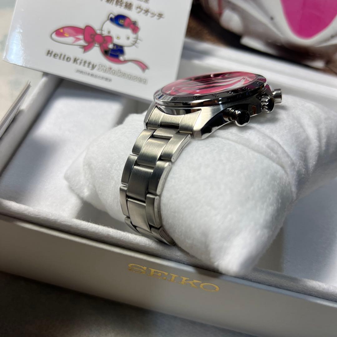 ハローキティ SEIKO 腕時計 セイコー 500系新幹線 25周年ウォッチ