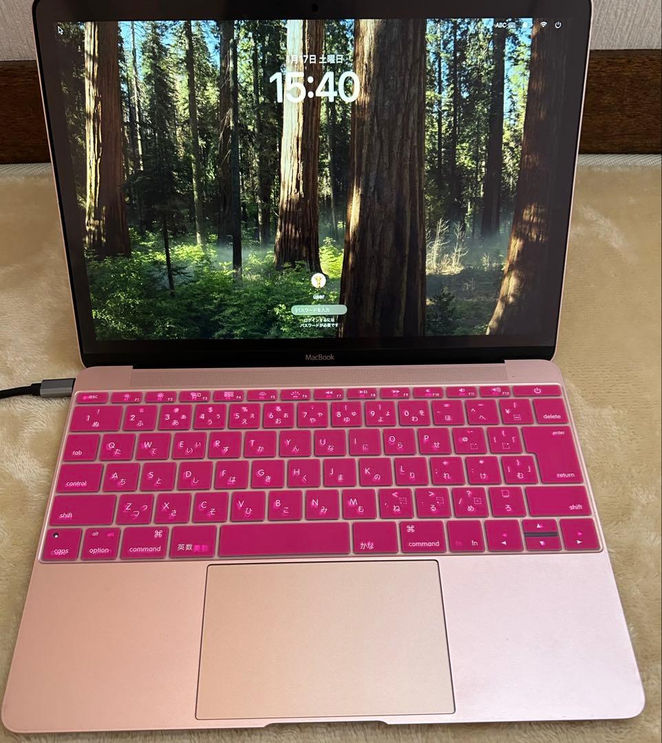 訳あり MacBook 12㌅ 2016 ローズゴールド 8GB 外付SSD起動 - メルカリ