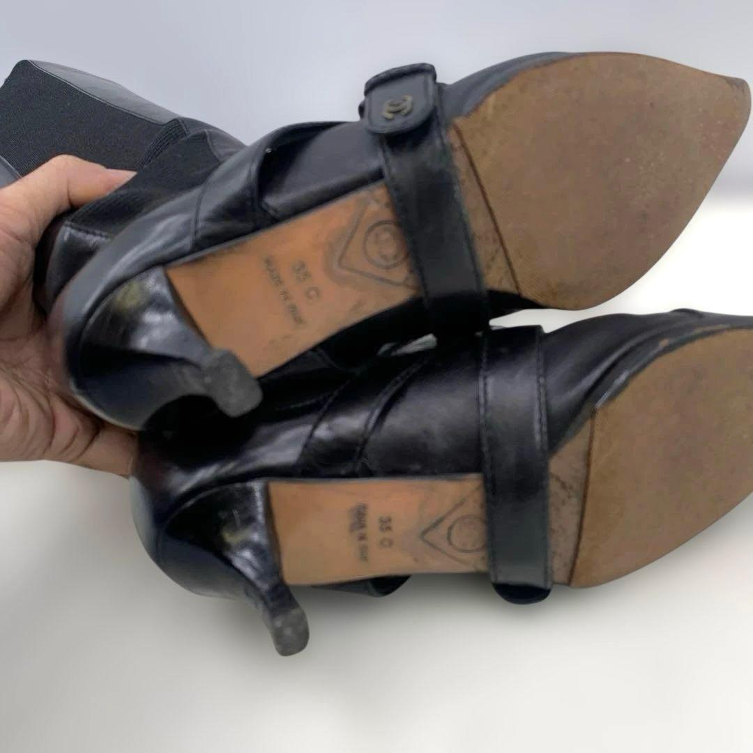 CHANEL シャネル サイズ表記「35C」22.5センチ程度 サイドゴアブーツ