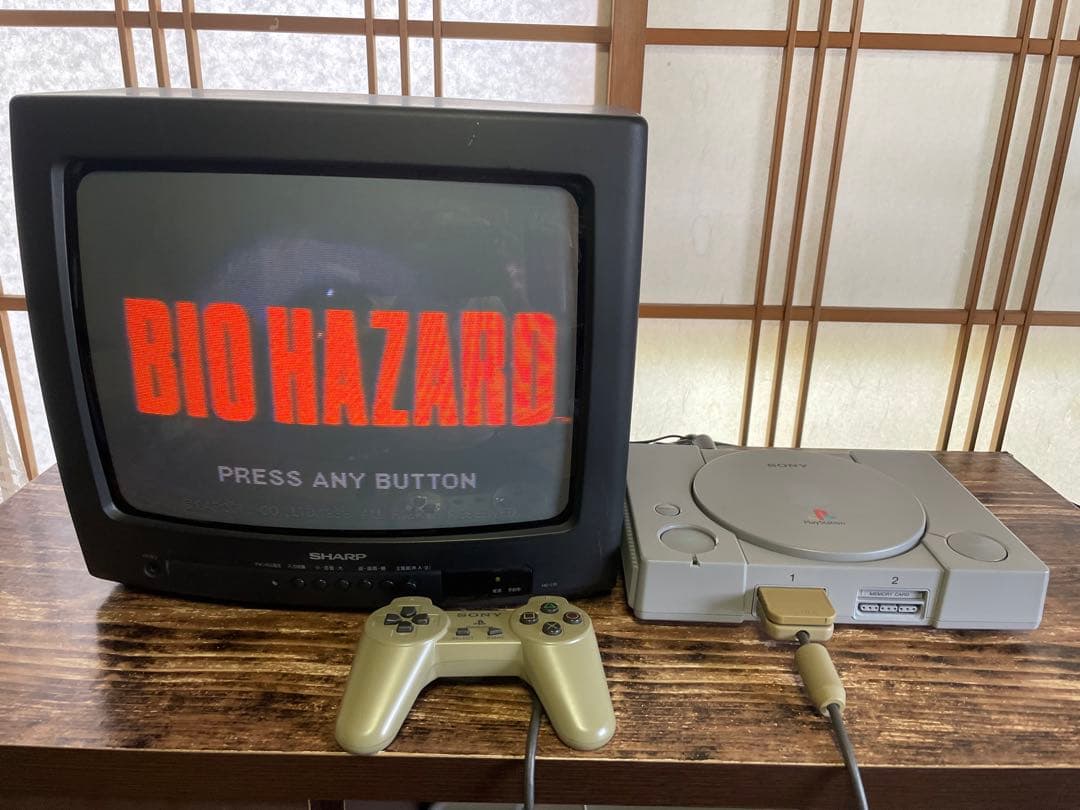 ジャンク ブラウン管テレビ14型 シャープ14C-L10 プレイステーション