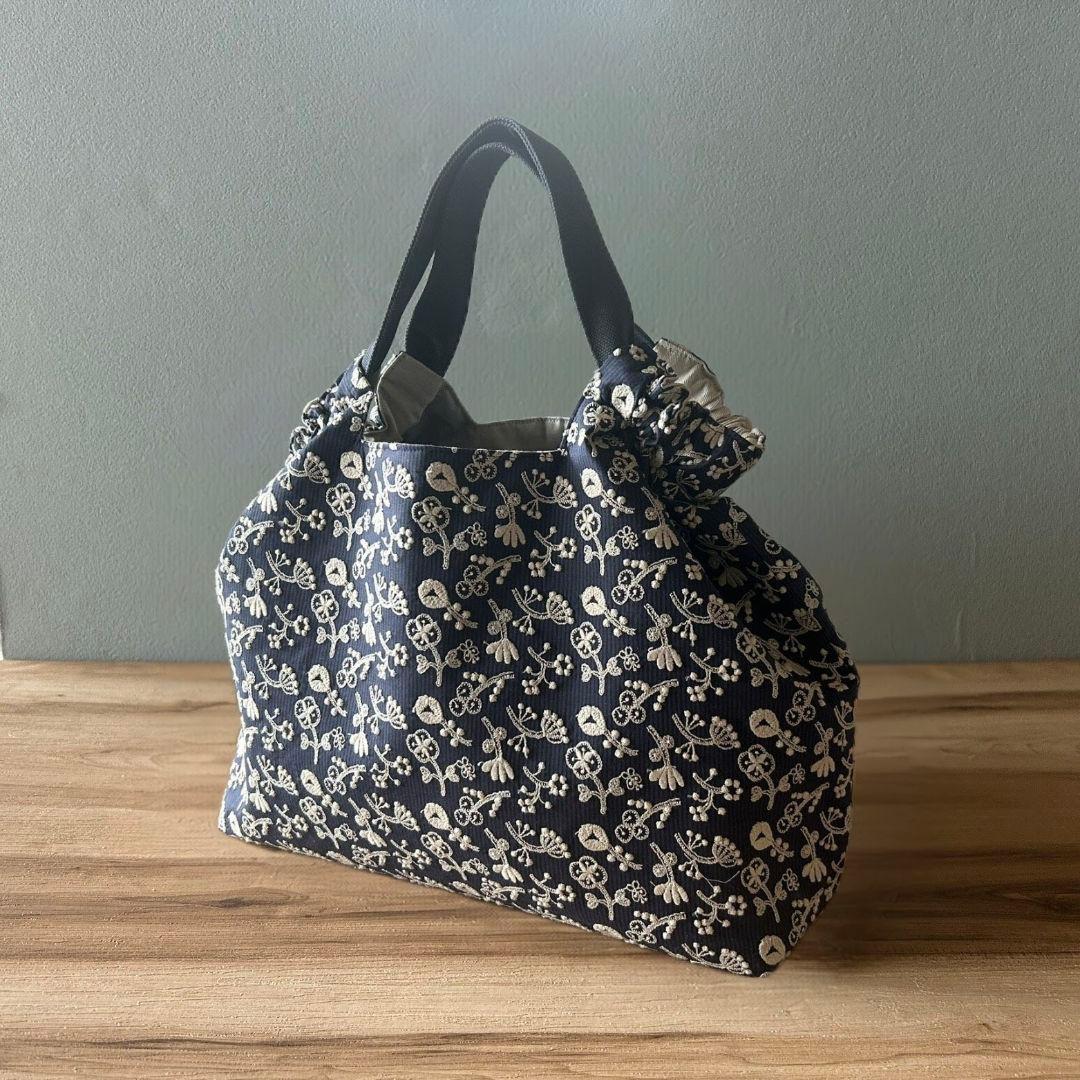 うさこ様オーダー】ミナペルホネンハンドメイドシャーリングバッグ