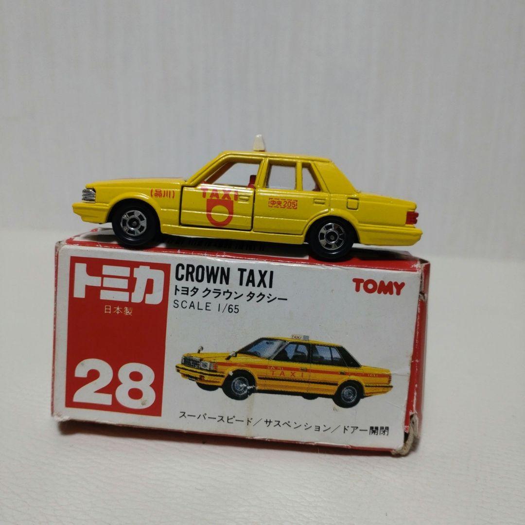トミカ CROWN TAXI 1/65 Minicar 1/65 Toyota Crown Taxi (Yellow x Orange / Black box