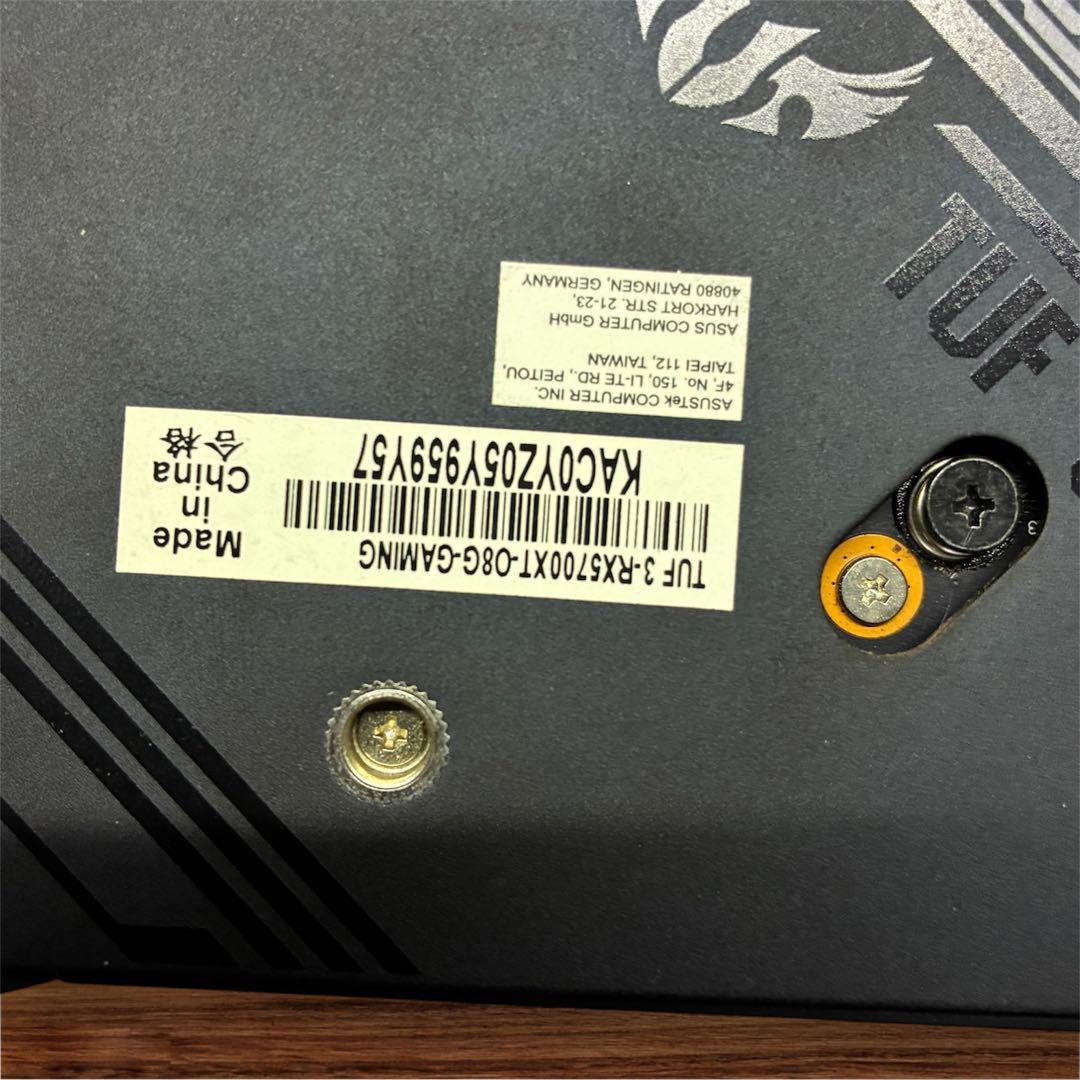 訳あり動作品】ASUS RX5700XT TUF GAMING 出力制限あり - メルカリ
