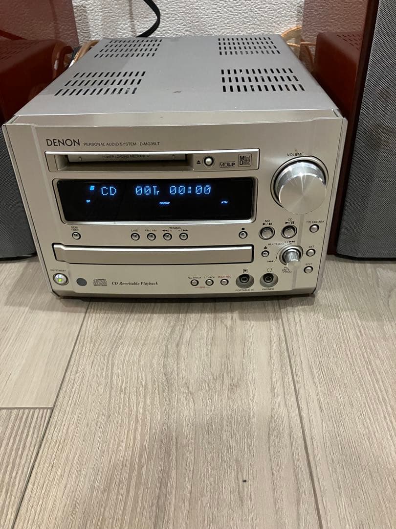DENON CDMDコンポ D-MG33 ジャンク 通電確認済み リモコン付き - メルカリ