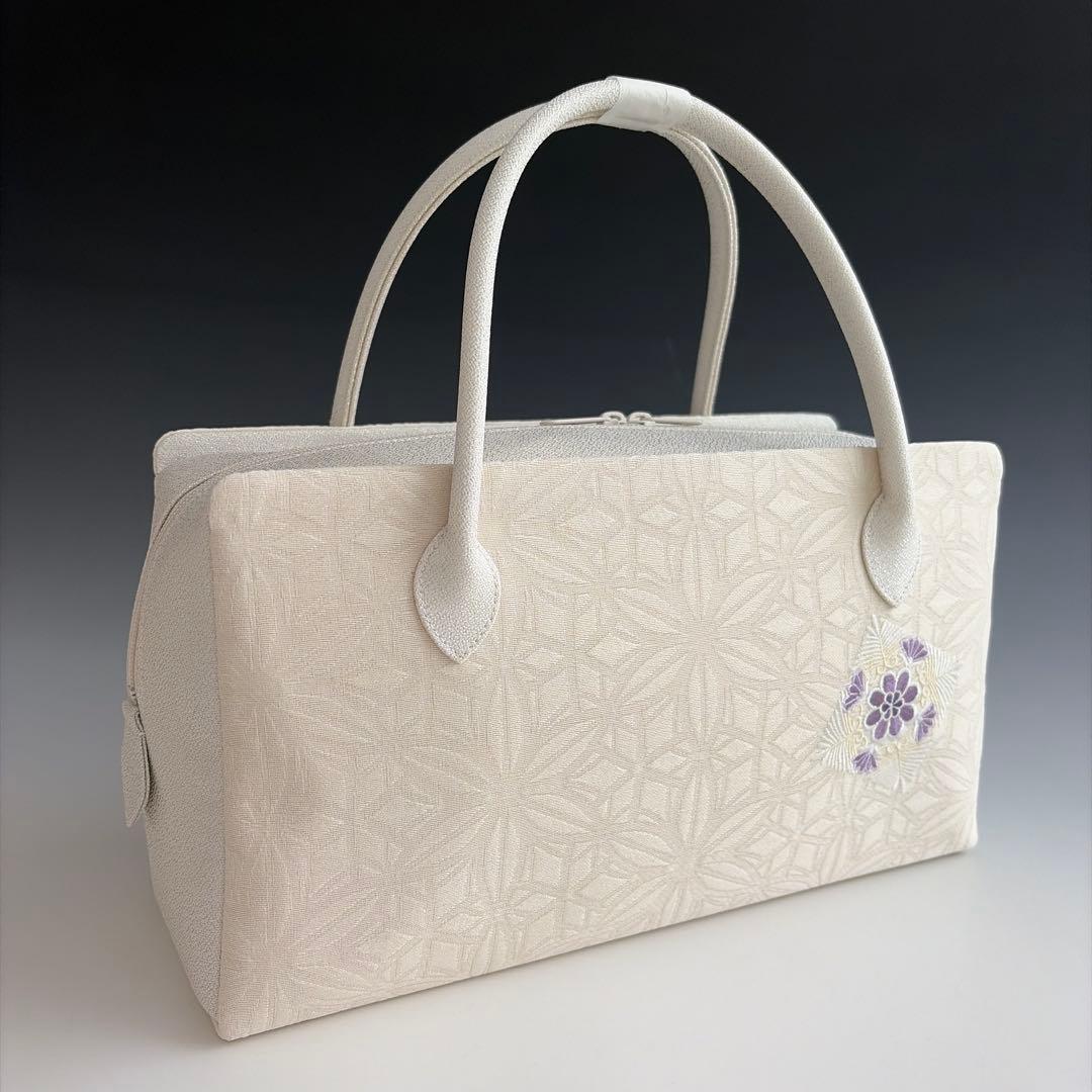 新品未使用 刺繍入り京都 西陣 正絹 帯使用 利休バッグ26208 - メルカリ