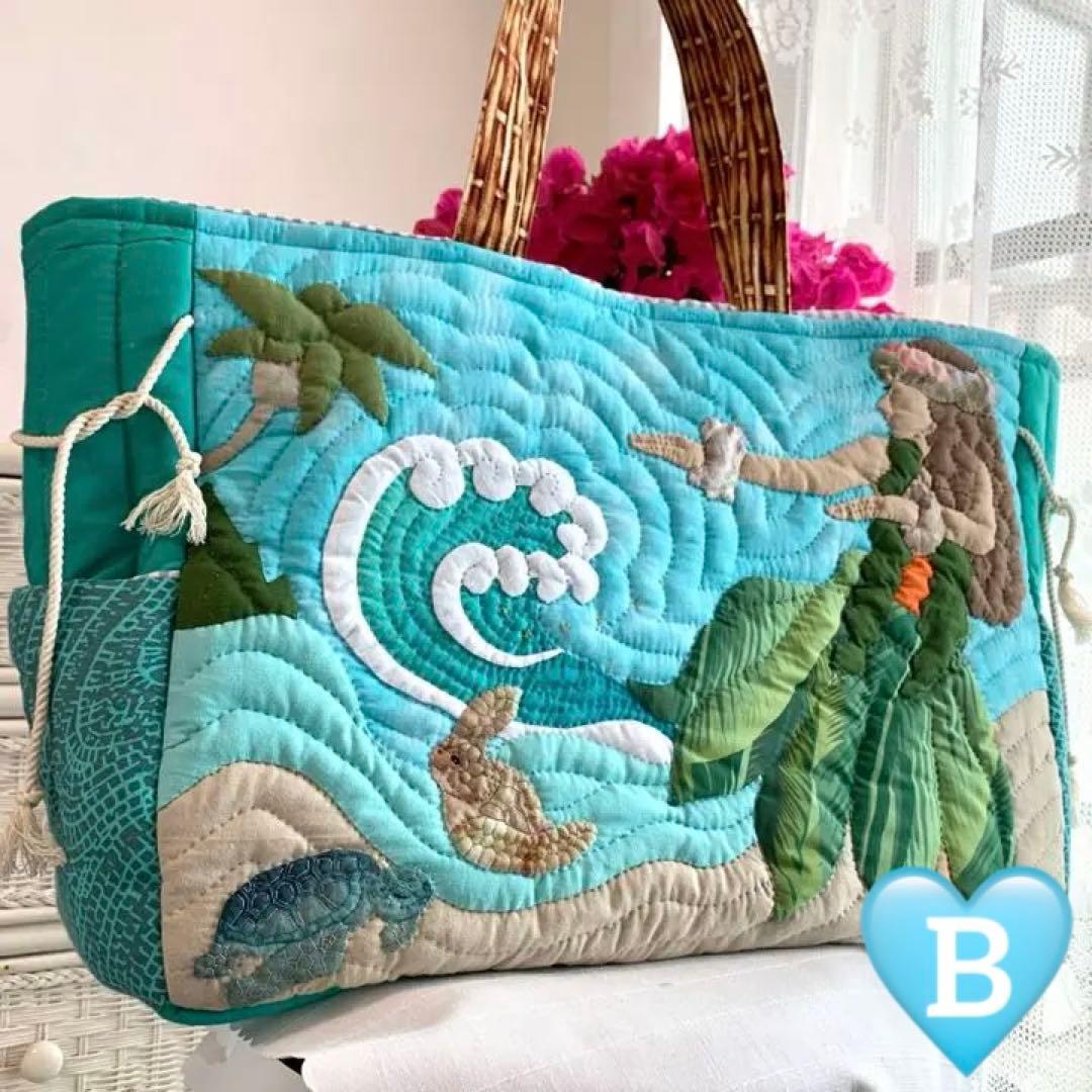 ハワイアンキルト バッグ レッスンバッグ フラガール カヒコ オーダー