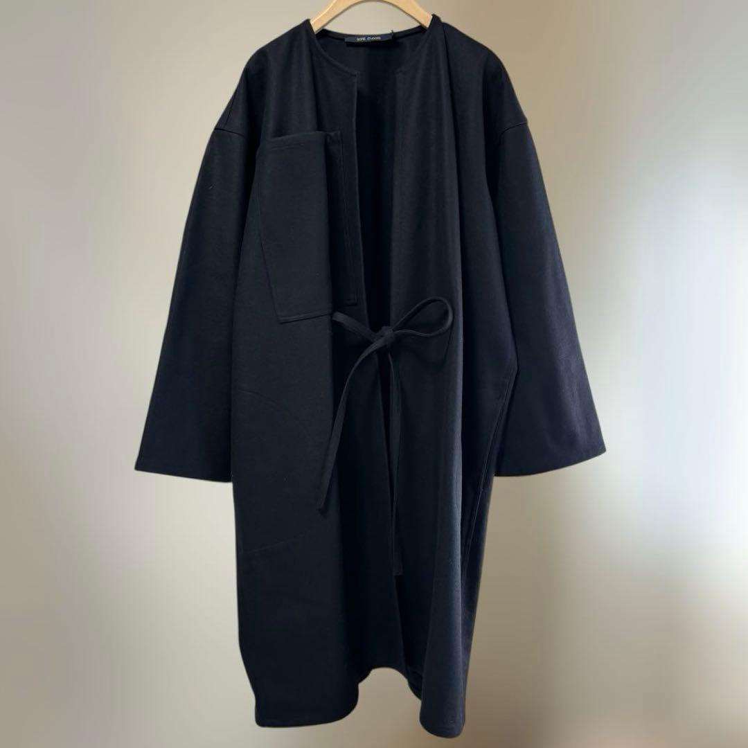 SOFIE D'HOOREソフィードール コート ネイビー 36 - メルカリ