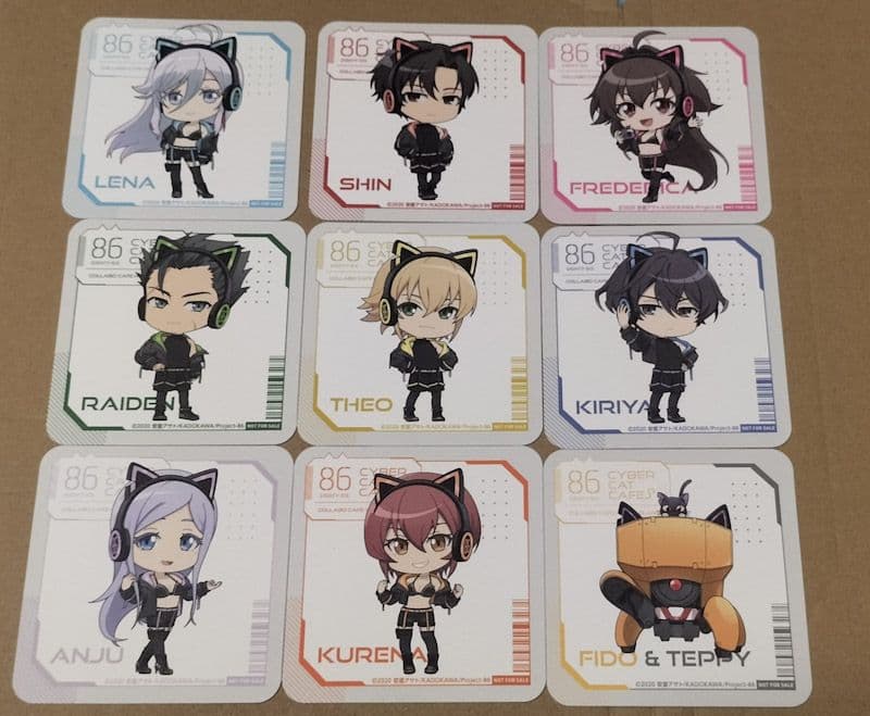 エイティシックス コースター ちびキャラコンプセット 特典 コラボカフェ本舗 TVアニメ「86―エイティシックス―」× コラボカフェ本舗BLANC - COLLABO