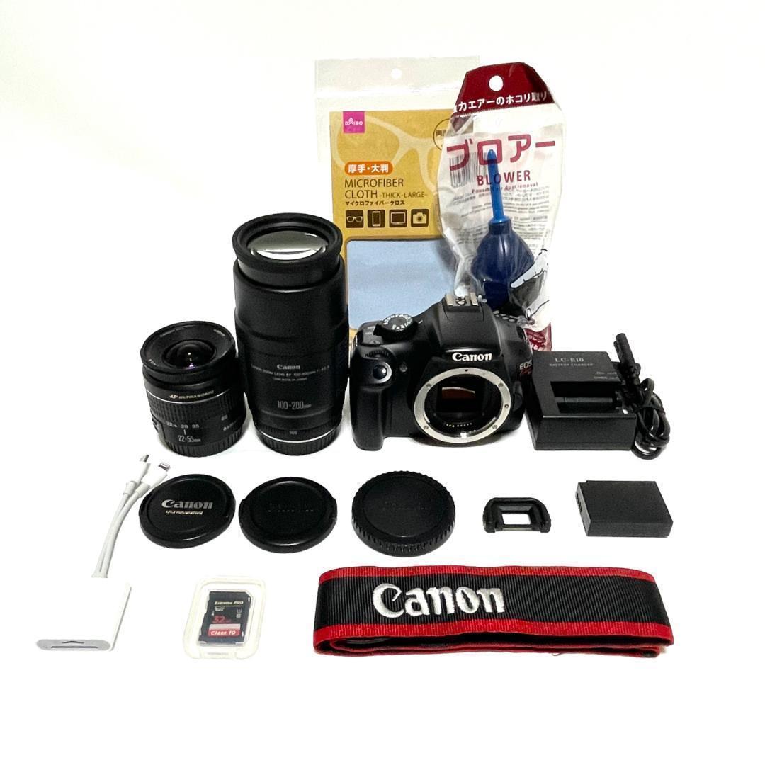 初心者安心❣️ Canon EOS Kiss X50 Wレンズセット 軽量 - メルカリ