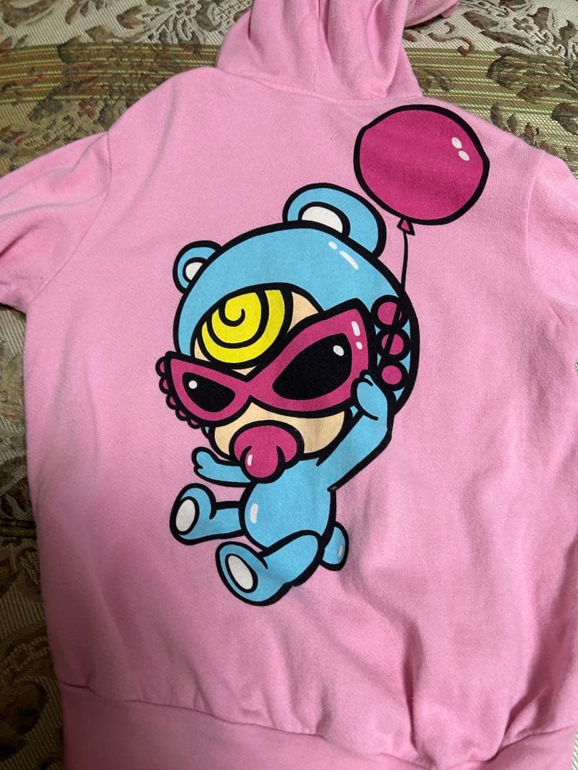 ヒスミニ ヒステリックミニ 風船テディパーカー くま耳 90|mercari