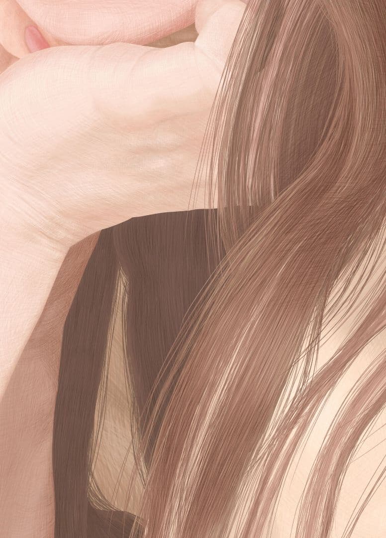 森夏男　作『ほおづえ弐』Sサイズ(B4)