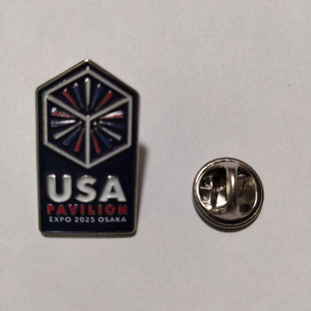非売品】大阪関西万博 アメリカ館 記念ピンバッジ - メルカリ