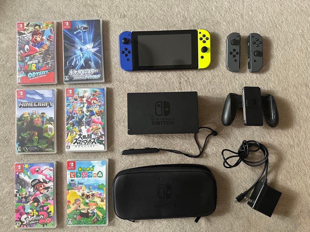 Nintendo Switch 本体 Joy-Con ゲームソフト付き Amazon.co.jp: Nintendo Switch Joy-Con(L) ネオンブルー/(R) ネオン