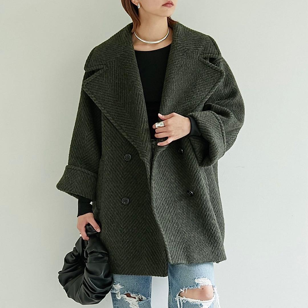 美品★大草直子さんコラボ ガリャルダガランテモヘヤシャギーハーフコート GALLARDAGALANTE（ガリャルダガランテ）の「【大草直子さんコラボ